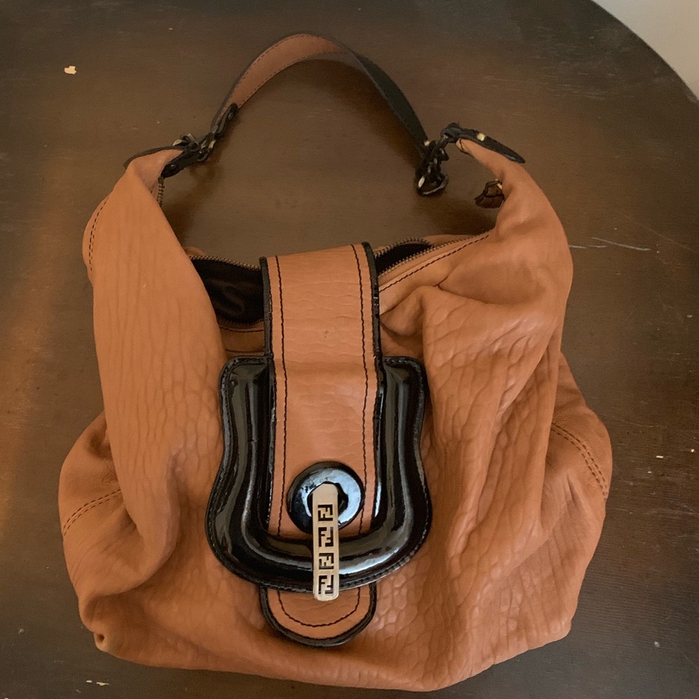Fendi purse, camel color